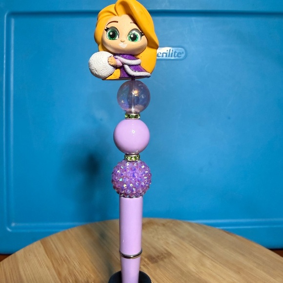 Disney Other - Disney Doorable Rapunzel From Tangled Beaded Refillable Pen